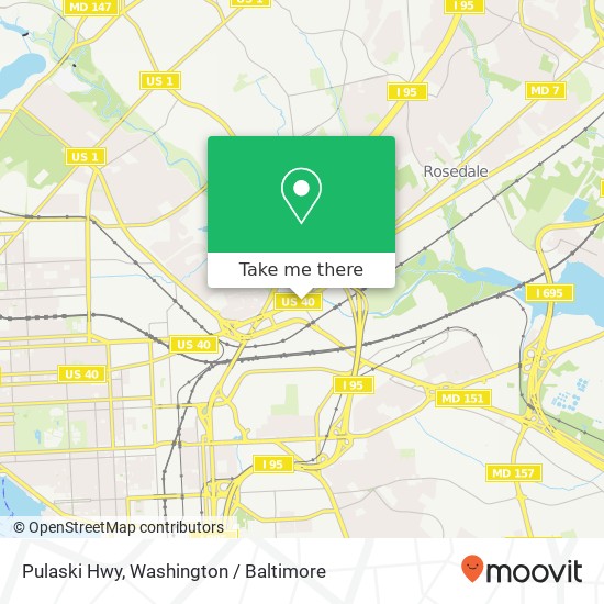 Pulaski Hwy, Rosedale, MD 21237 map
