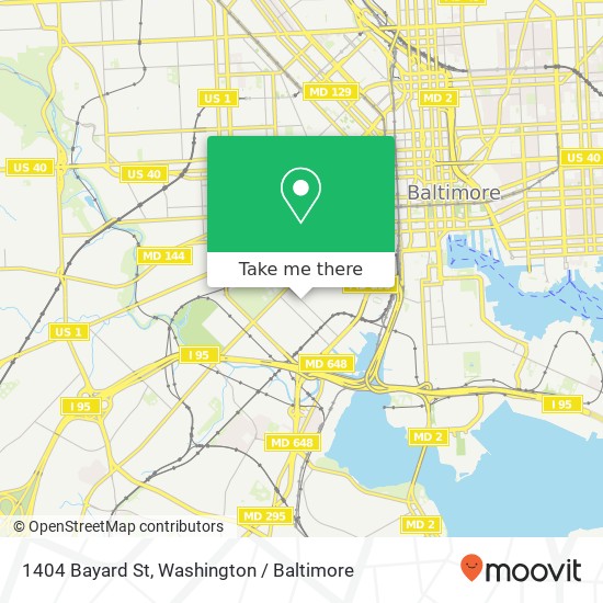 1404 Bayard St, Baltimore, MD 21230 map