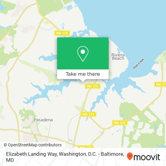 Mapa de Elizabeth Landing Way