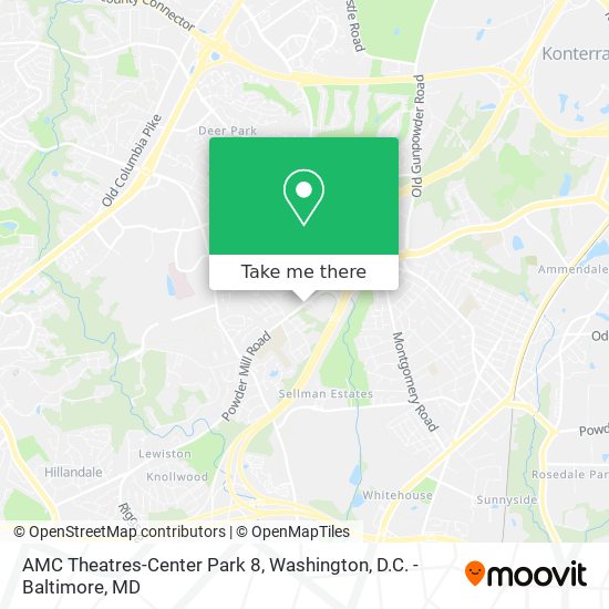 Mapa de AMC Theatres-Center Park 8