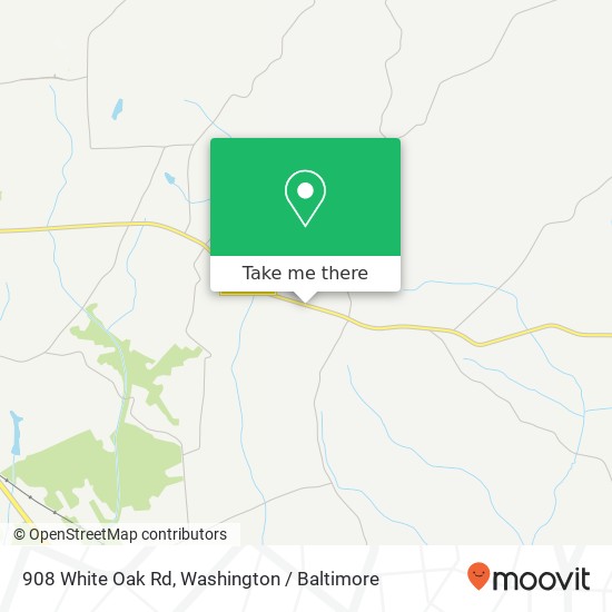 Mapa de 908 White Oak Rd, Fredericksburg, VA 22405