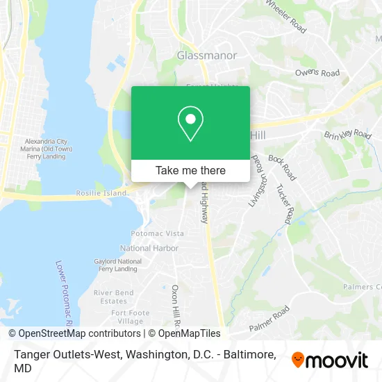 Tanger Outlets-West map