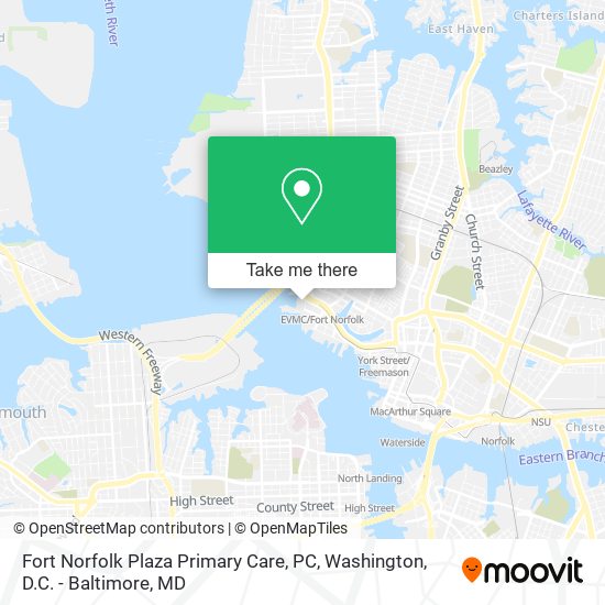 Fort Norfolk Plaza Primary Care, PC map