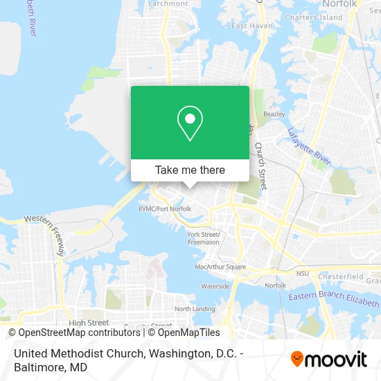 United Methodist Church map
