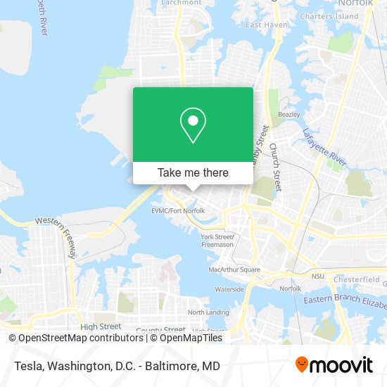 Tesla map