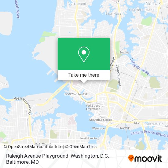 Raleigh Avenue Playground map
