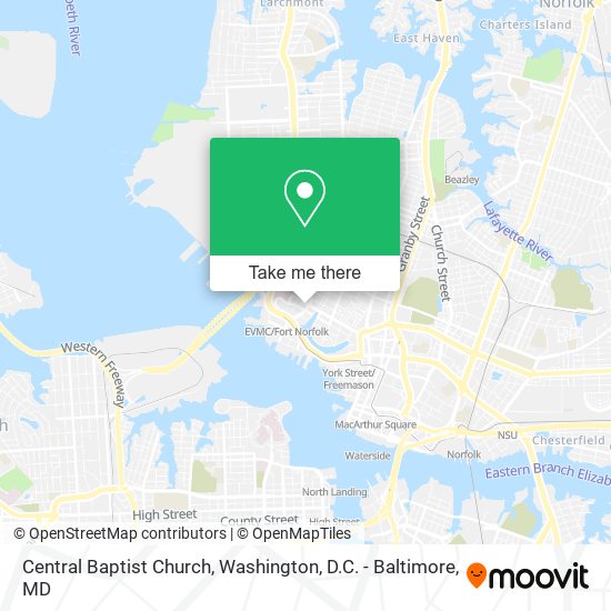 Central Baptist Church map