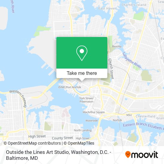 Outside the Lines Art Studio map