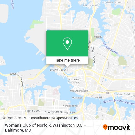 Woman's Club of Norfolk map