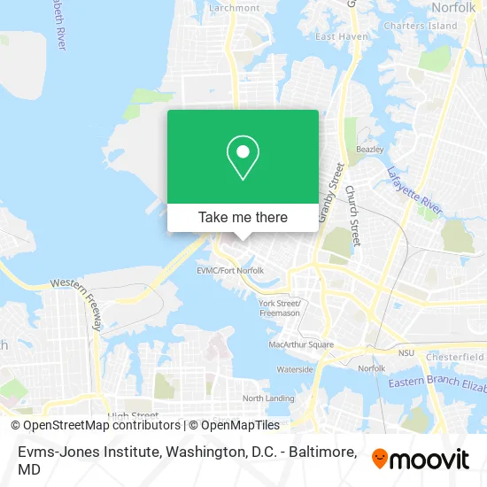 Mapa de Evms-Jones Institute