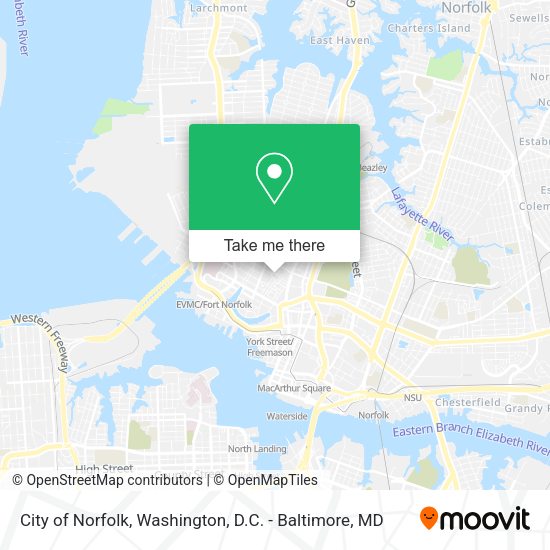 Mapa de City of Norfolk