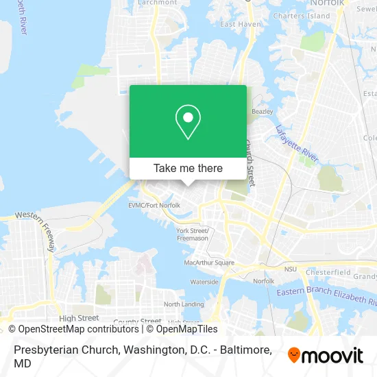 Presbyterian Church map