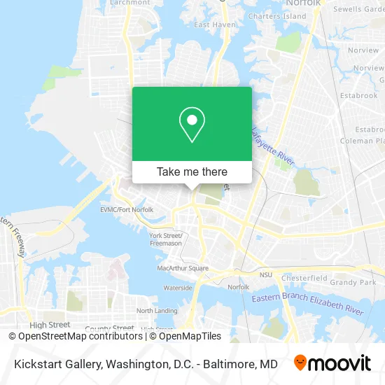 Kickstart Gallery map