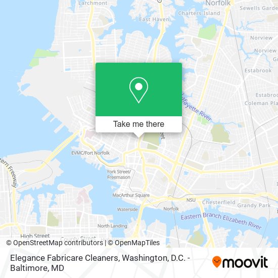 Elegance Fabricare Cleaners map