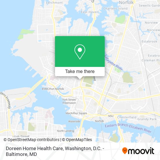 Doreen Home Health Care map