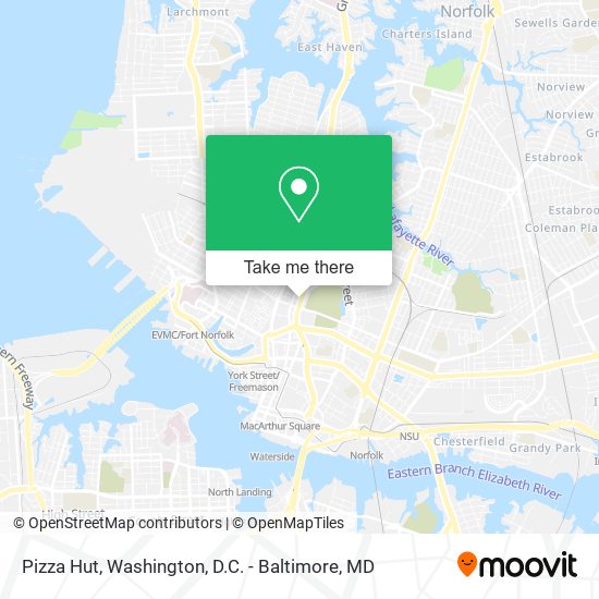 Pizza Hut map