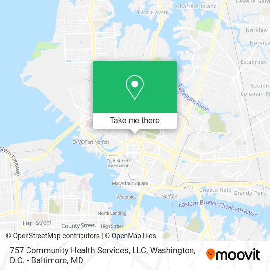 757 Community Health Services, LLC map