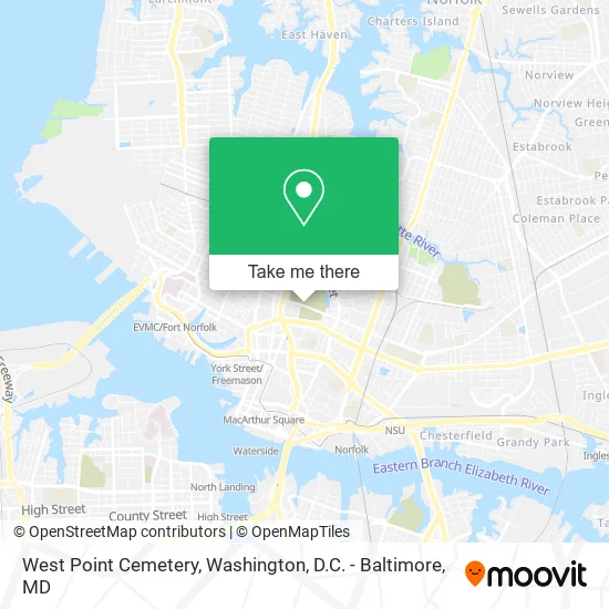 Mapa de West Point Cemetery