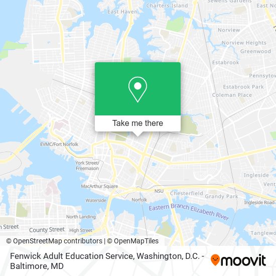 Mapa de Fenwick Adult Education Service