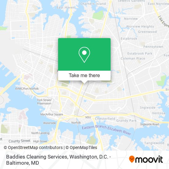 Baddies Cleaning Services map