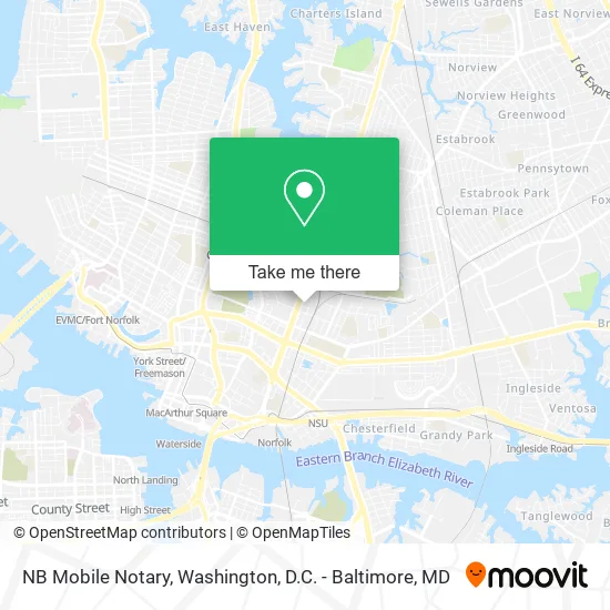Mapa de NB Mobile Notary