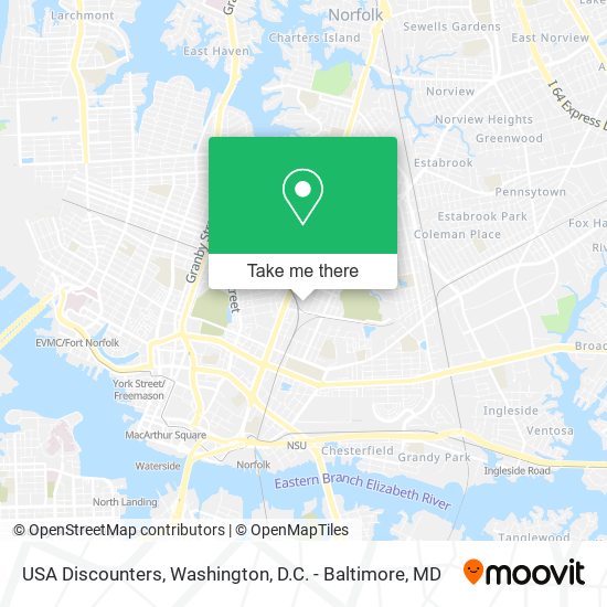 USA Discounters map