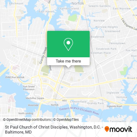 Mapa de St Paul Church of Christ Disciples