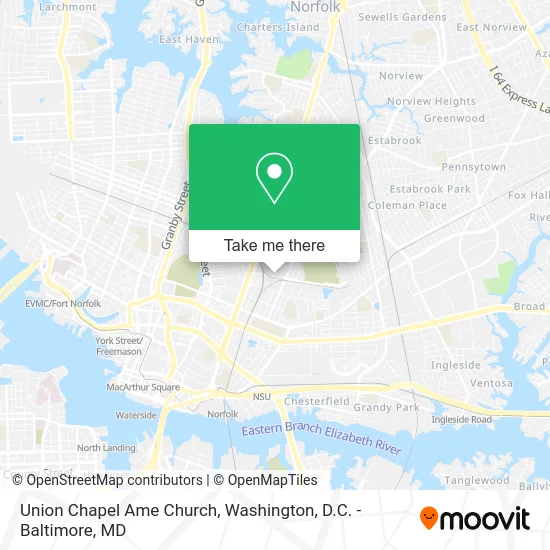 Union Chapel Ame Church map