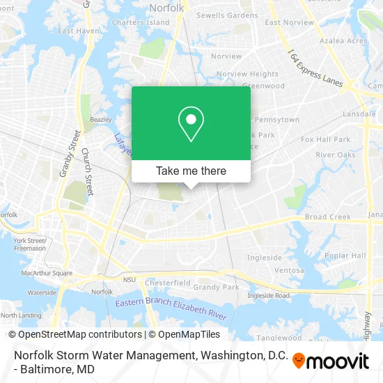 Norfolk Storm Water Management map