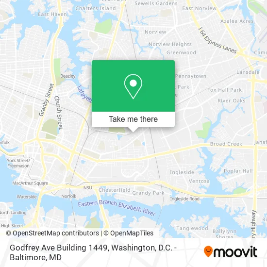 Godfrey Ave Building 1449 map