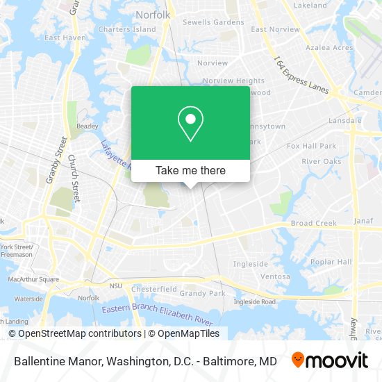 Mapa de Ballentine Manor