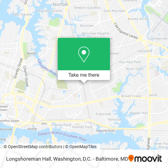 Longshoreman Hall map