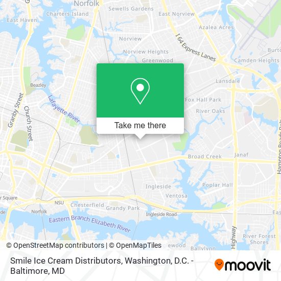 Smile Ice Cream Distributors map