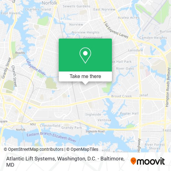 Mapa de Atlantic Lift Systems