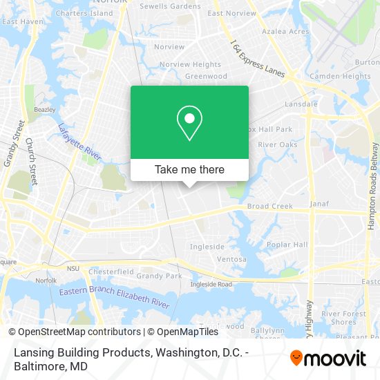 Lansing Building Products map