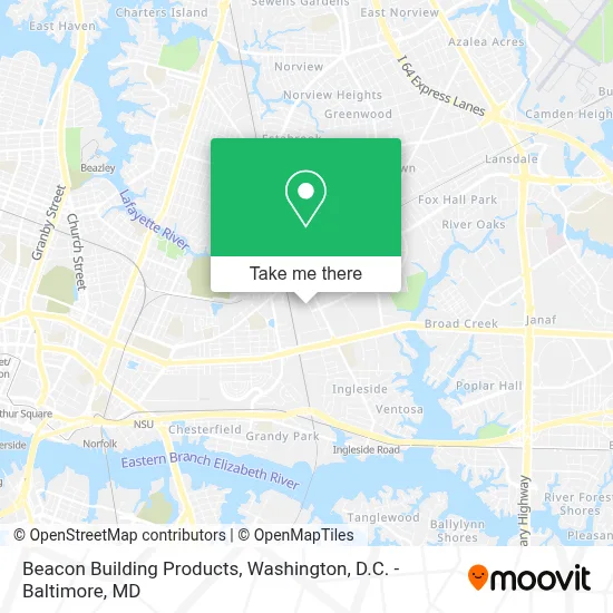 Beacon Building Products map