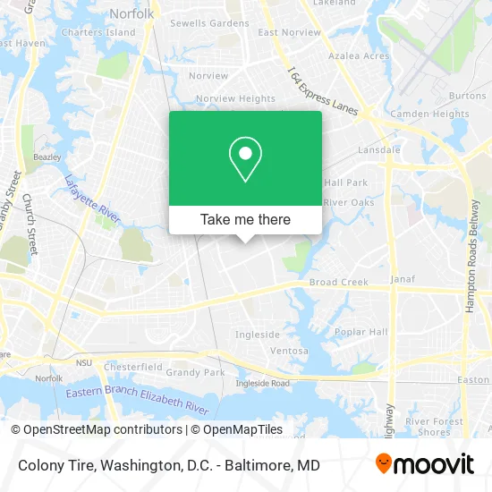 Colony Tire map