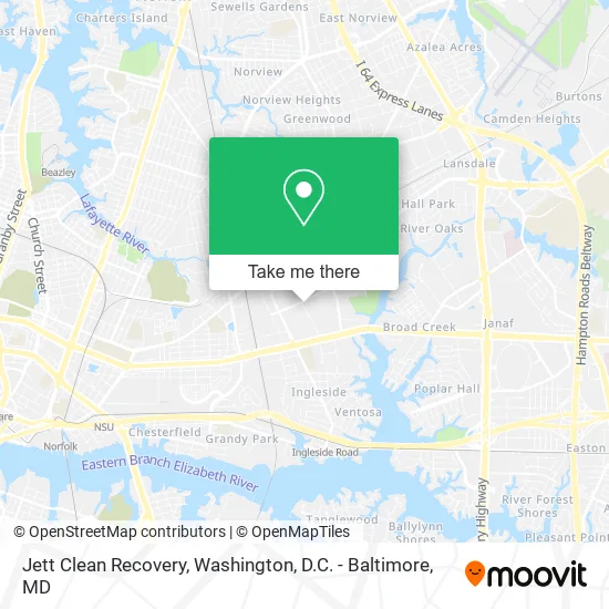 Jett Clean Recovery map