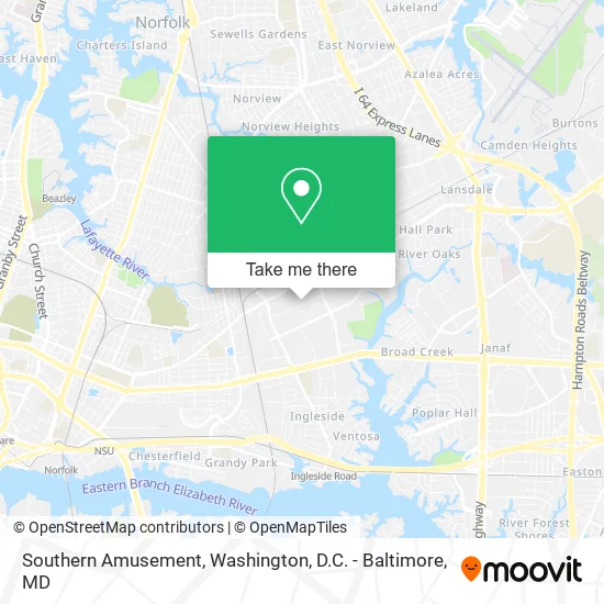 Southern Amusement map