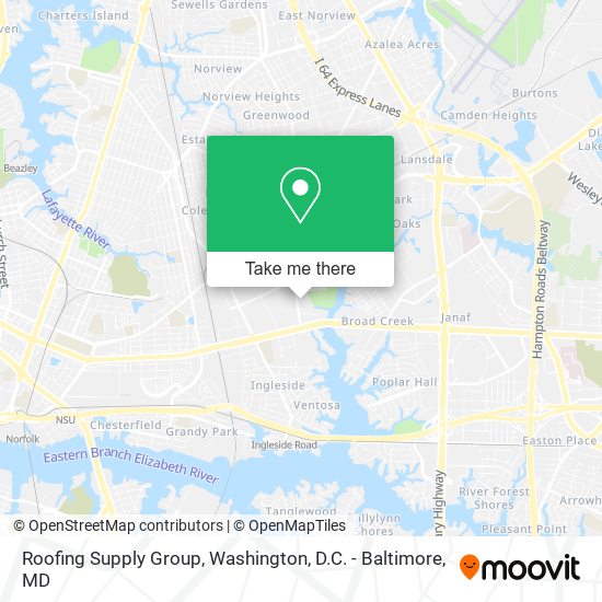 Roofing Supply Group map