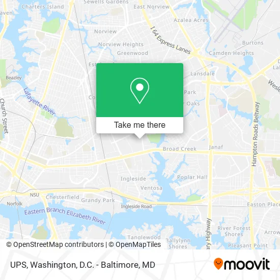 UPS map