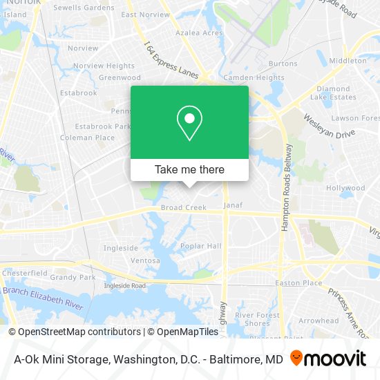 A-Ok Mini Storage map