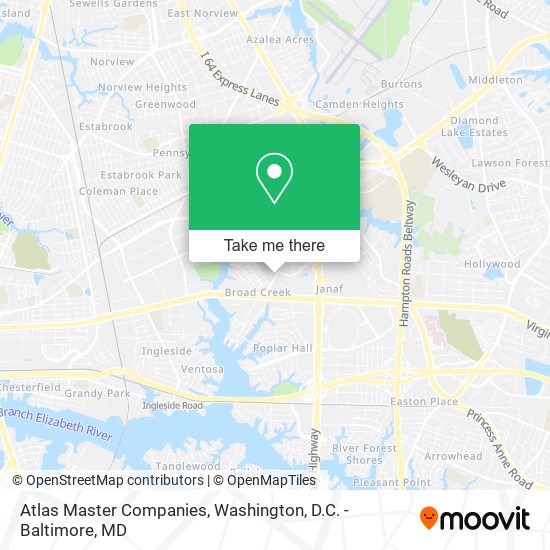 Mapa de Atlas Master Companies