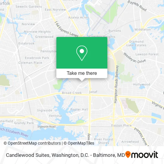 Candlewood Suites map