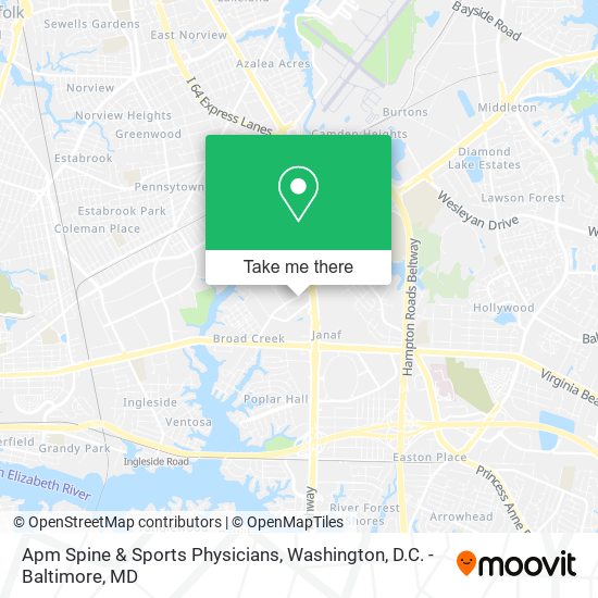 Mapa de Apm Spine & Sports Physicians