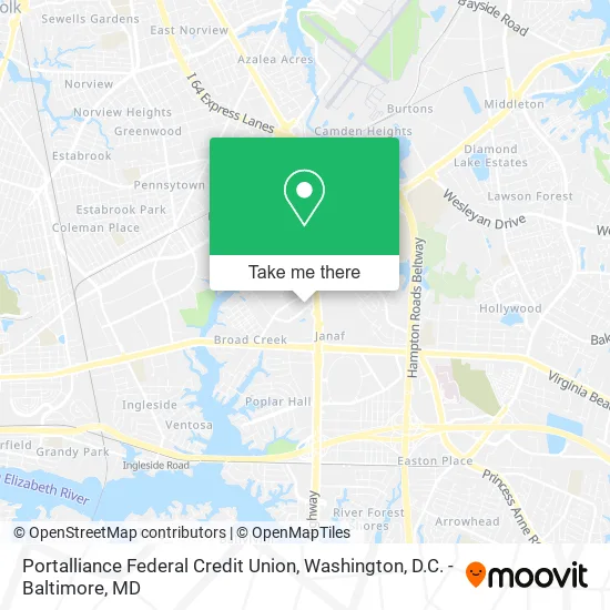 Mapa de Portalliance Federal Credit Union