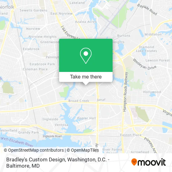 Bradley's Custom Design map