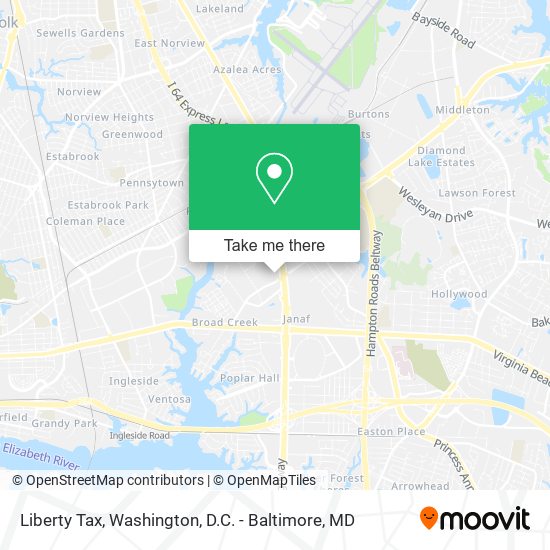 Liberty Tax map