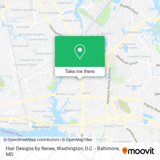 Hair Designs by Renee map