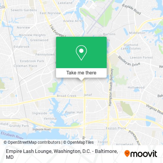 Empire Lash Lounge map
